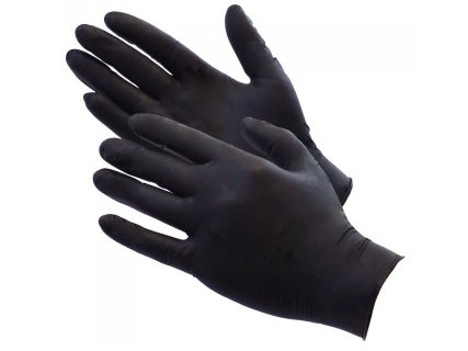 Нитриловые перчатки черные 100 шт