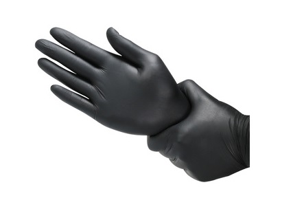 Виниловые перчатки черные 100 шт